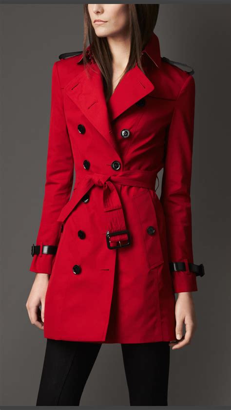 burberry red trench coats|burberry full length trench coat.